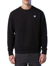 NORTH SAILS ROUND LOGO Sudadera de algod&oacute;n con cuello redondo negro - Sudaderas - 2