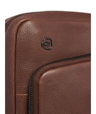 PIQUADRO CRONUS Bolsa de cuero para iPad BROWN - Bandoleras Hombre - 5