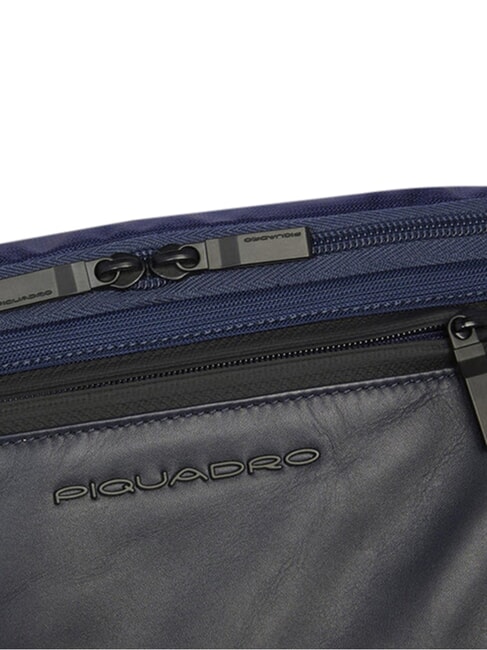 ORION Ri&ntilde;onera de piel y tela azul - Ri&ntilde;oneras