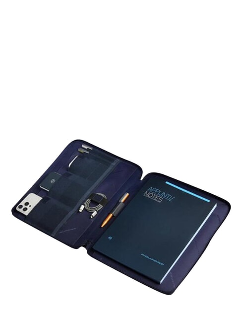ORION Portapapeles de cuero y tela azul - Fundas para tablet & Organizer