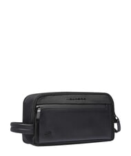 PIQUADRO ORION Estuche de belleza de tela y cuero negro - Neceser - 3