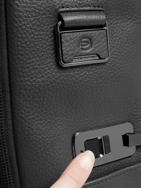 MODUS RESTYLING Mochila con cierre de huella dactilar negro - Mochilas para port&aacute;til