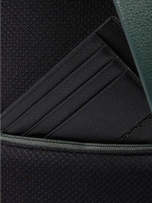 W137 Mochila de cuero de un solo hombro VERDE - Mochilas para port&aacute;til