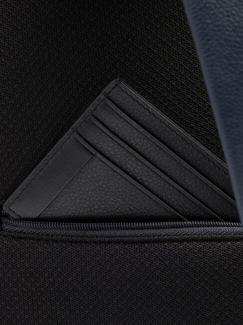 W137 Mochila de cuero de un solo hombro azul - Mochilas para port&aacute;til