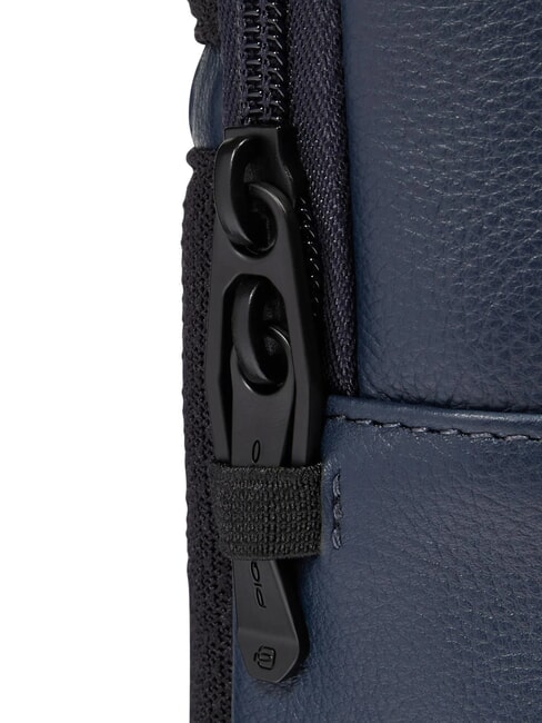 W137 Mochila de cuero de un solo hombro azul - Mochilas para port&aacute;til