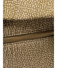 BORBONESE MEDIUM ECO LINE Mochila mediana de tela aceituna - Bolsos Mujer - 3