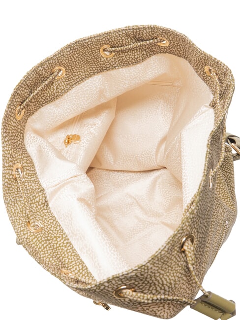 MEDIUM ECO LINE Mochila mediana de tela aceituna - Bolsos Mujer