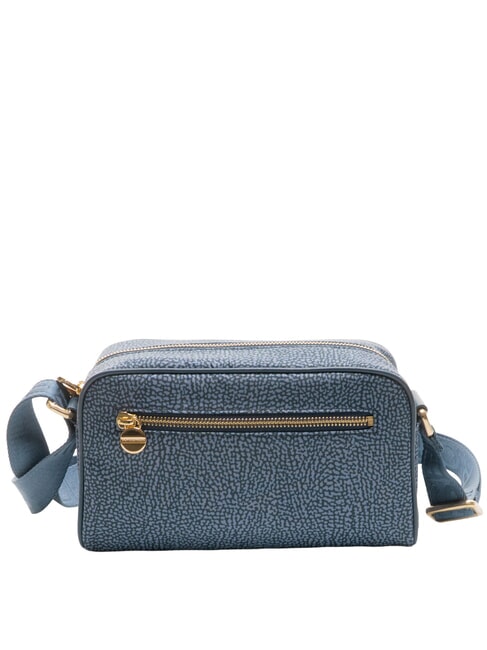 BORBONESO Mini bolso bandolera de tela lapisl&aacute;zuli azul - Bolsos Mujer