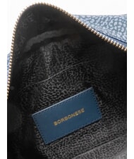 BORBONESE BORBONESO Mini bolso bandolera de tela lapisl&aacute;zuli azul - Bolsos Mujer - 5