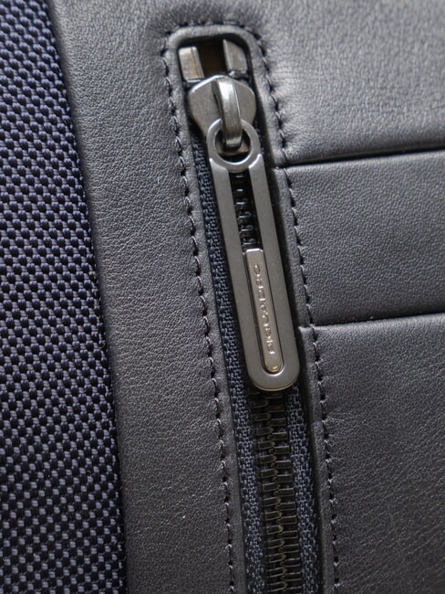 BRIEF Mochila para pc y tablet de 14" azul/cuero - Mochilas para port&aacute;til