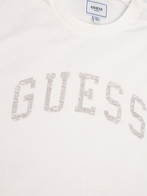 MARINE LOGO Camiseta de manga corta con efecto deste&ntilde;ido purwhite - camiseta