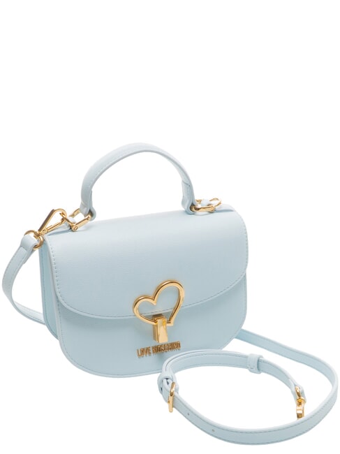 HEART TURNLOCK Mini bolso con bandolera azul claro - Bolsos Mujer