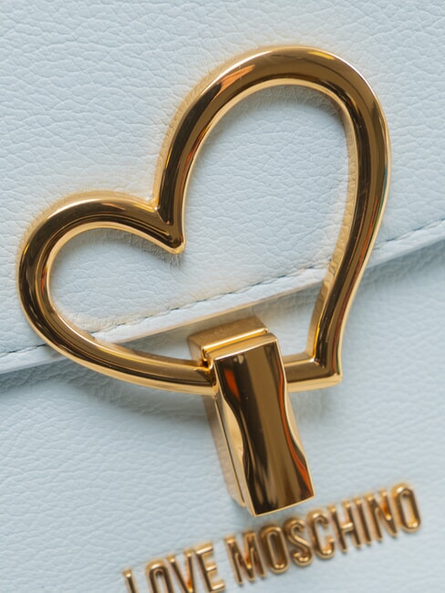 HEART TURNLOCK Mini bolso con bandolera azul claro - Bolsos Mujer