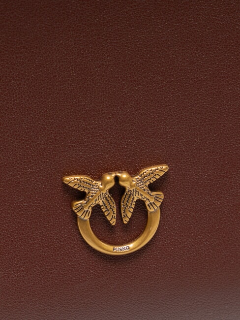 TRIPLET Bolso de hombro vino borgo&ntilde;a-oro antiguo - Bolsos Mujer