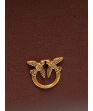 PINKO TRIPLET Bolso de hombro vino borgo&ntilde;a-oro antiguo - Bolsos Mujer - 3