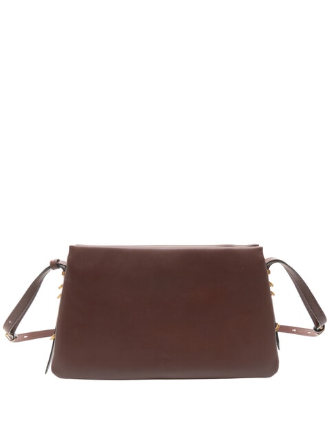 TRIPLET Bolso de hombro vino borgo&ntilde;a-oro antiguo - Bolsos Mujer