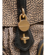 BORBONESE POCHE Mochila con bolsillos OP / NATURAL / NEGRO - Bolsos Mujer - 3