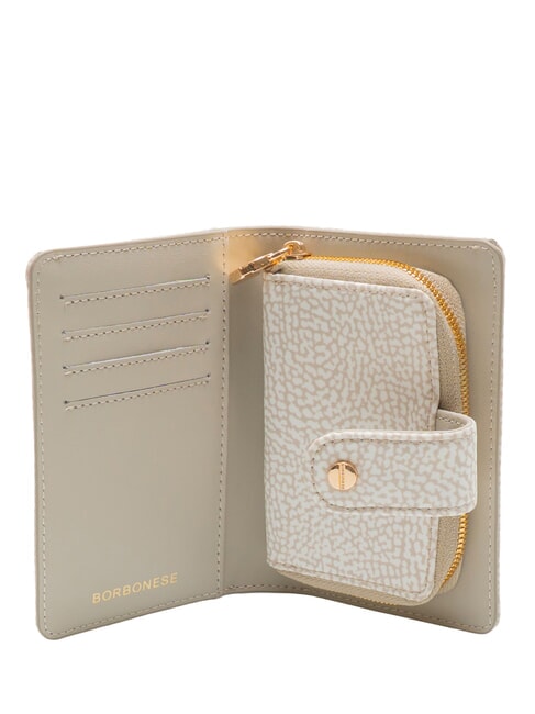 CLASSICA Cartera mediana con bolsillo para monedas algod&oacute;n blanco - Bolsos Mujer