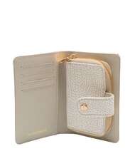 BORBONESE CLASSICA Cartera mediana con bolsillo para monedas algod&oacute;n blanco - Bolsos Mujer - 2