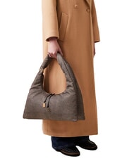 BORBONESE TWINNIE Bolso OP / NATURAL / NEGRO - Bolsos Mujer - 6