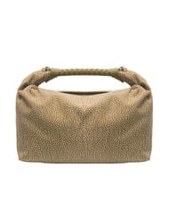 BORBONESE PLIE Bolso de hombro tipo hobo aceituna - Bolsos Mujer - 4