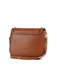THE BRIDGE LUCE Mini bolso de hombro, en piel Cognac / Oro - Bolsos Mujer - 3
