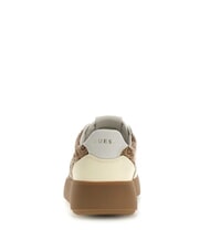 GUESS PARLET Zapatillas de deporte para mujer Beige / Marr&oacute;n - Zapatos Mujer - 4
