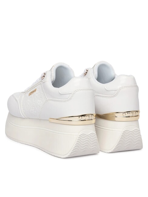 CAMRIO10 Zapatillas de cu&ntilde;a de 7 cm blanco - Zapatos Mujer