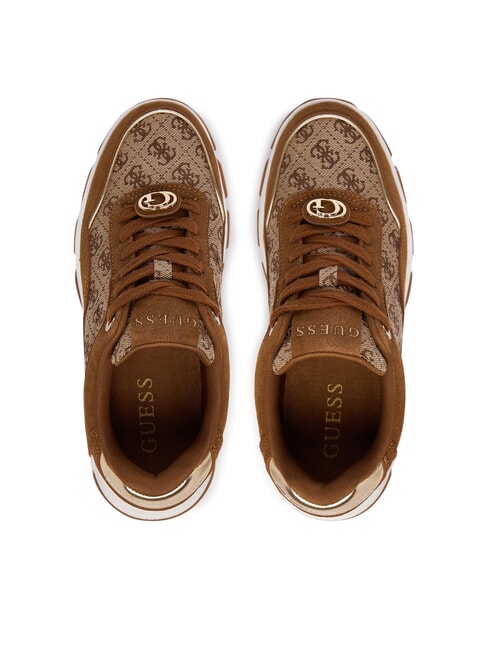 BERRETT 3 Zapatillas Beige / Marr&oacute;n - Zapatos Mujer