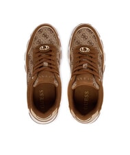GUESS BERRETT 3 Zapatillas Beige / Marr&oacute;n - Zapatos Mujer - 4