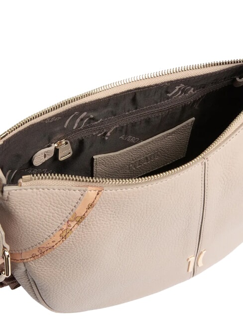 CASTLE Bolso de hombro, piel gris pardo - Bolsos Mujer