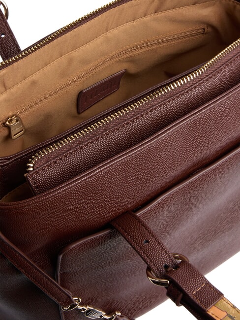 SCOTTISH CAVIAR Bolso de mano, con bandolera ajustable. caoba - Bolsos Mujer