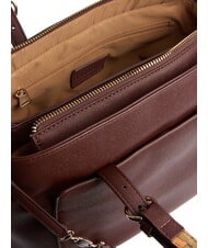 ALVIERO MARTINI PRIMA CLASSE SCOTTISH CAVIAR Bolso de mano, con bandolera ajustable. caoba - Bolsos Mujer - 5