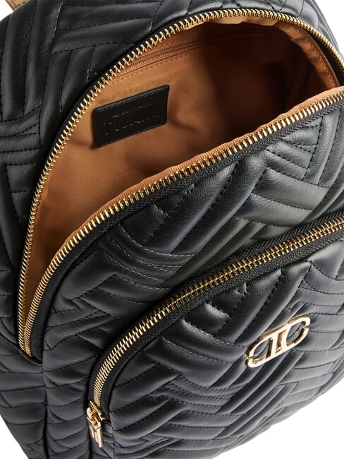 MATELASSE Mochila de tejido efecto napa negro - Bolsos Mujer