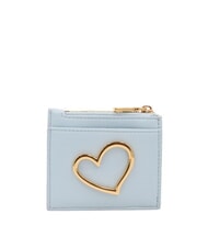 LOVE MOSCHINO HEART TURNLOCK Tarjetero / Monedero azul claro - Carteras Mujer - 2