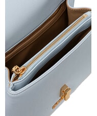 LOVE MOSCHINO HEART TURNLOCK Bolso de hombro convertible azul claro - Bolsos Mujer - 4