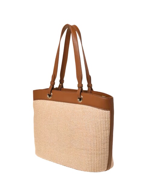 STRAW CHIC Bolso de hombro natural/cuero - Bolsos Mujer