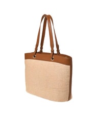 LOVE MOSCHINO STRAW CHIC Bolso de hombro natural/cuero - Bolsos Mujer - 2