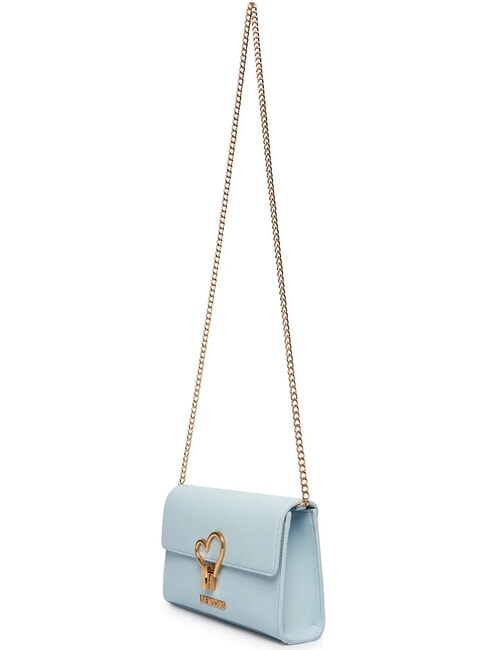 HEART TURNLOCK Bolso de hombro peque&ntilde;o azul claro - Bolsos Mujer