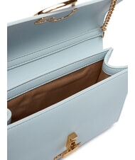 LOVE MOSCHINO HEART TURNLOCK Bolso de hombro peque&ntilde;o azul claro - Bolsos Mujer - 4