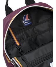 KWAY MID LAON Mochila de nailon repelente al agua vino malva violeta - Mochilas Escuela & Tiempo Libre - 3