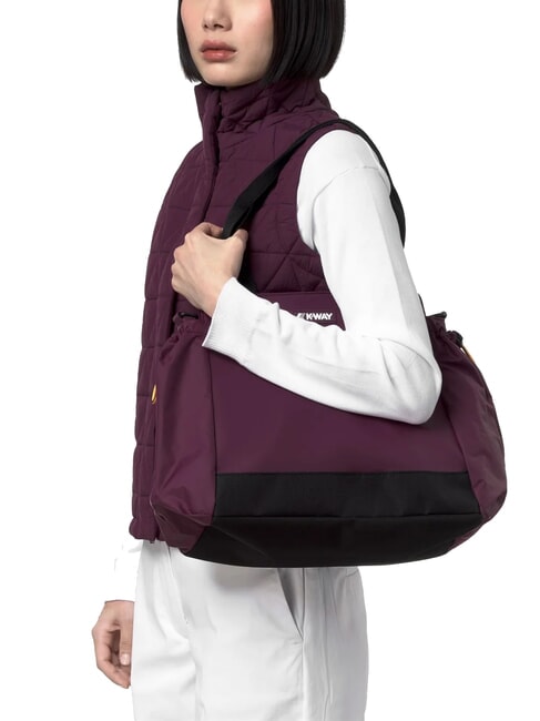 AISY Bolso de hombro, con correa para el hombro vino malva violeta - Bolsos Mujer