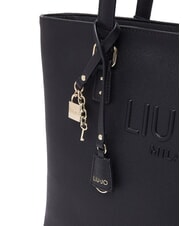 LIUJO HALONA Bolso grande con dije NEGRO - Bolsos Mujer - 4