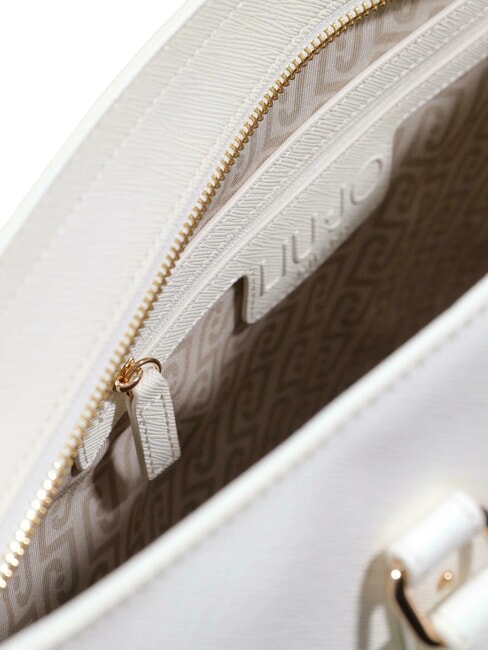 HALONA Bolso grande con dije crema - Bolsos Mujer