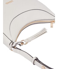 LIUJO CIRRY Bolso de hombro mediano con charm crema - Bolsos Mujer - 5