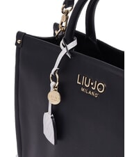LIUJO RIDHI Bolso mediano con charm NEGRO - Bolsos Mujer - 4