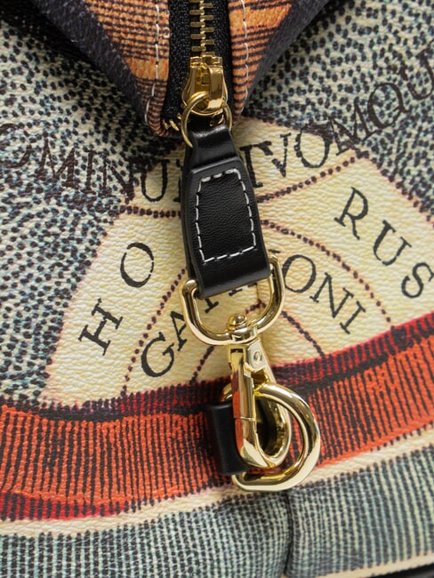 PLANETARIUM Bolso mediano tipo c&uacute;pula con correa para el hombro Luna/blanca - Bolsos Mujer