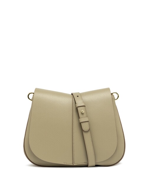 HELENA ROUND Bolso de hombro de piel sauce - Bolsos Mujer