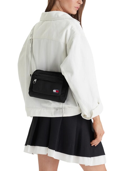 TJ ESS DAILY Mini bolso de hombro negro - Bolsos Mujer