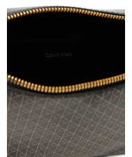 CALVIN KLEIN COATED EMBLEM Mini bolso de hombro aop negro - Bolsos Mujer - 5